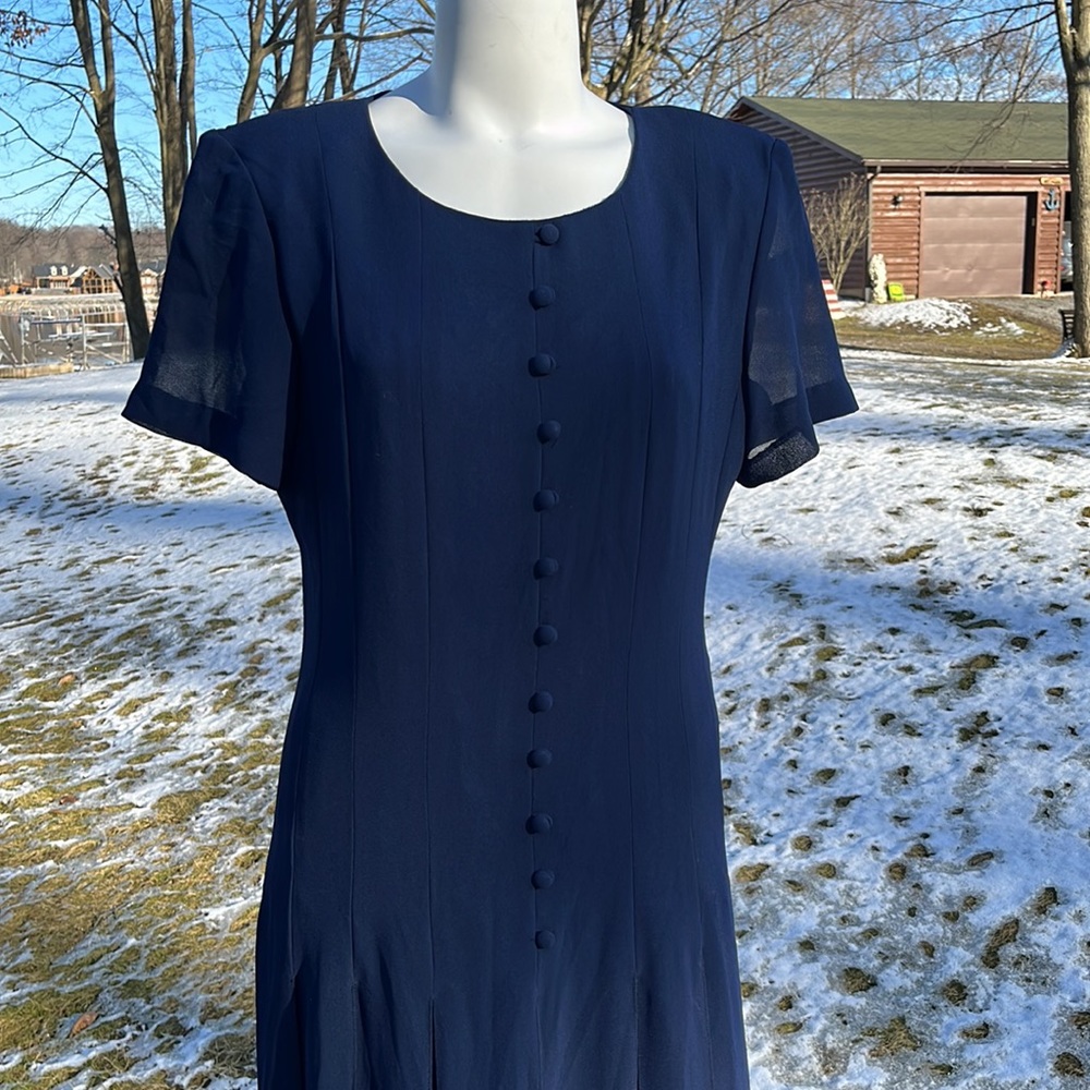 Fabulous VTG Ultra Dress NY long & pleated M-L